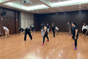 กิจกรรม Activity #2 เรื่อง “ สุขภาพดี ลดอ้วน ลดพุง ” (Yoga and Zumba)