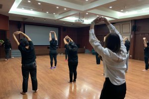 กิจกรรม Activity #2 เรื่อง “ สุขภาพดี ลดอ้วน ลดพุง ” (Yoga and Zumba)