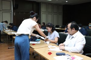 กิจกรรม KM Smart Activity "การทำถุงผ้าย้อมคราม" ครั้งที่ 3